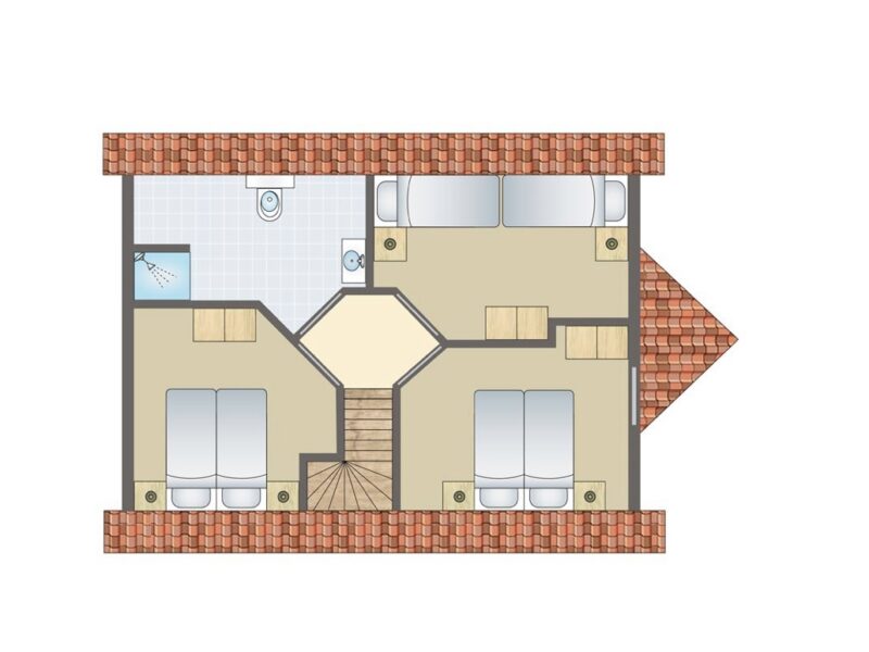 Hunde-Ferienhaus 8CD1 Landal Dwergter Sand