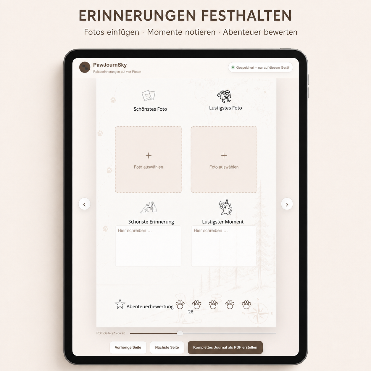 PawJournSky AdventurePass Digital Reiseerinnerungen auf vier Pfoten – Bild 4