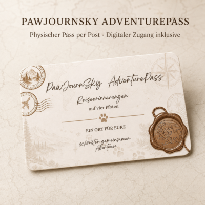 PawJournSky AdventurePass Reiseerinnerungen auf vier Pfoten