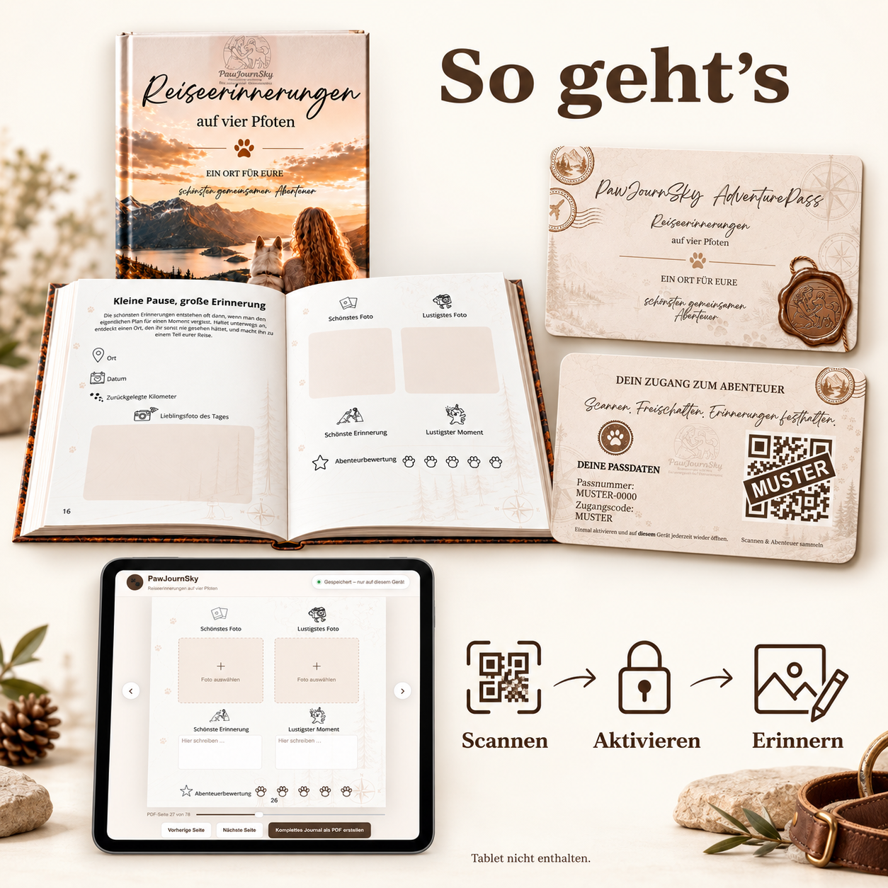 Reiseerinnerungen auf vier Pfoten – Bundle aus Buch & Adventure Pass – Bild 2